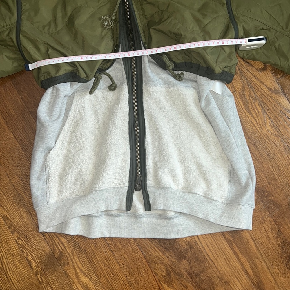 Olive and Gray Women's Jacket - Picture 5 of 6